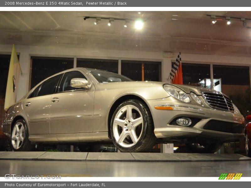 Pewter Metallic / Black 2008 Mercedes-Benz E 350 4Matic Sedan