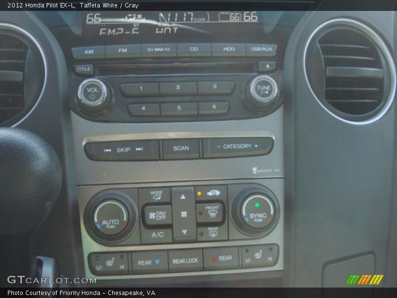 Taffeta White / Gray 2012 Honda Pilot EX-L