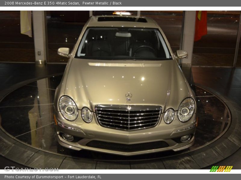 Pewter Metallic / Black 2008 Mercedes-Benz E 350 4Matic Sedan