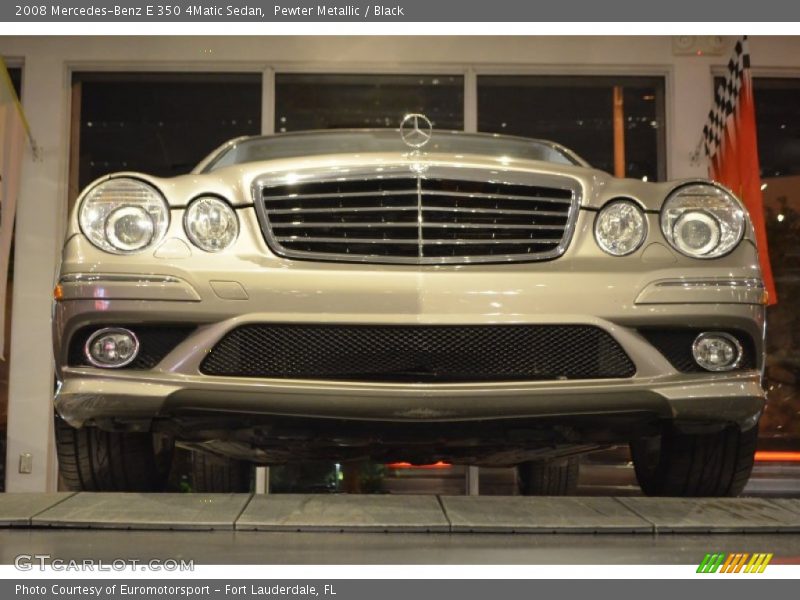 Pewter Metallic / Black 2008 Mercedes-Benz E 350 4Matic Sedan