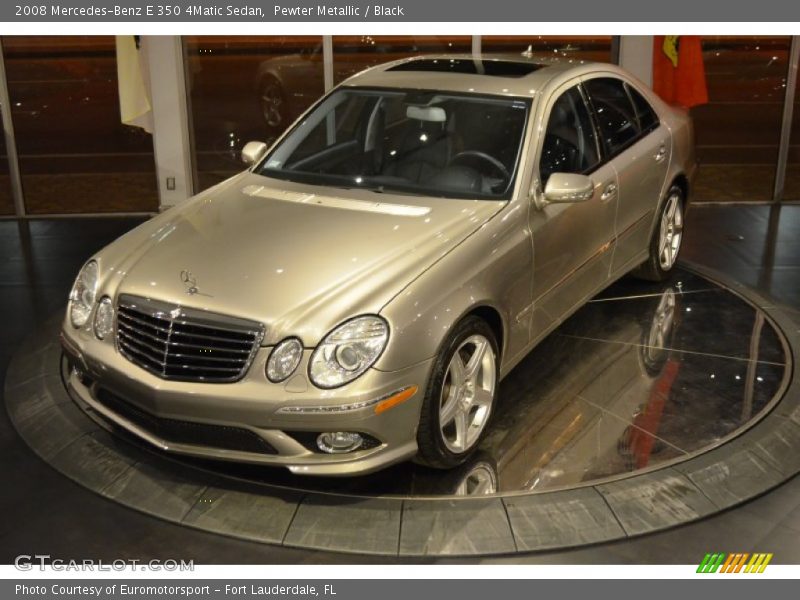Pewter Metallic / Black 2008 Mercedes-Benz E 350 4Matic Sedan