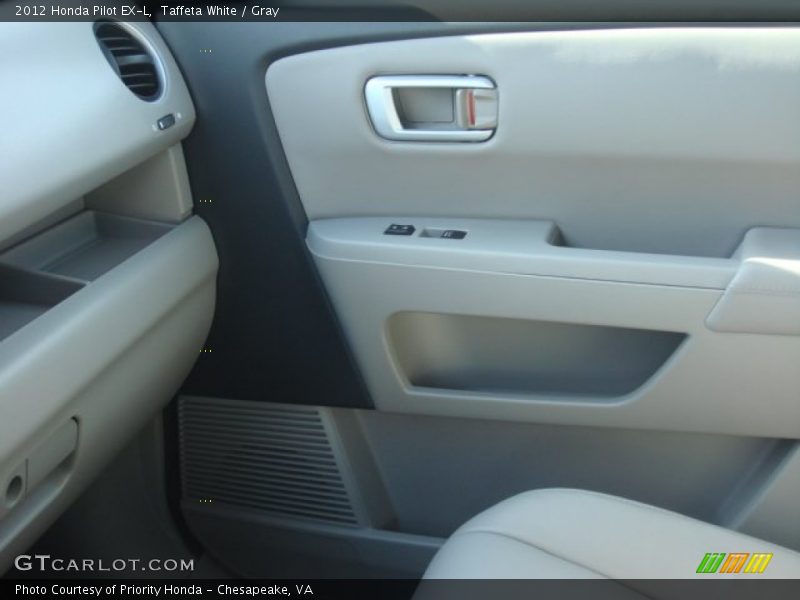 Taffeta White / Gray 2012 Honda Pilot EX-L