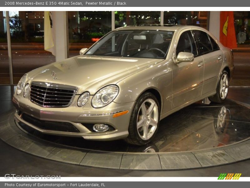 Pewter Metallic / Black 2008 Mercedes-Benz E 350 4Matic Sedan