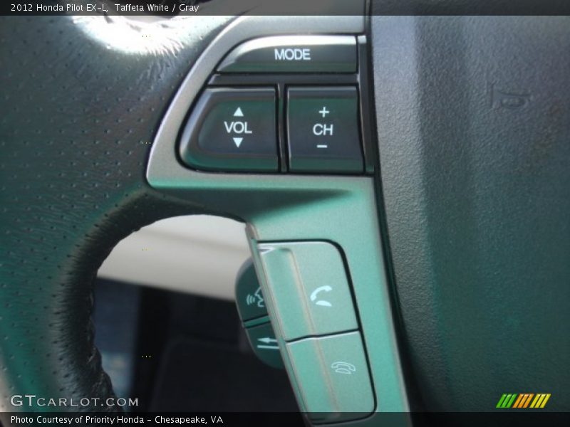 Taffeta White / Gray 2012 Honda Pilot EX-L