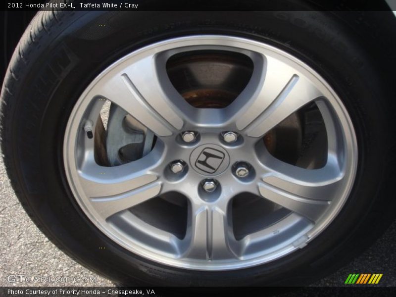 Taffeta White / Gray 2012 Honda Pilot EX-L