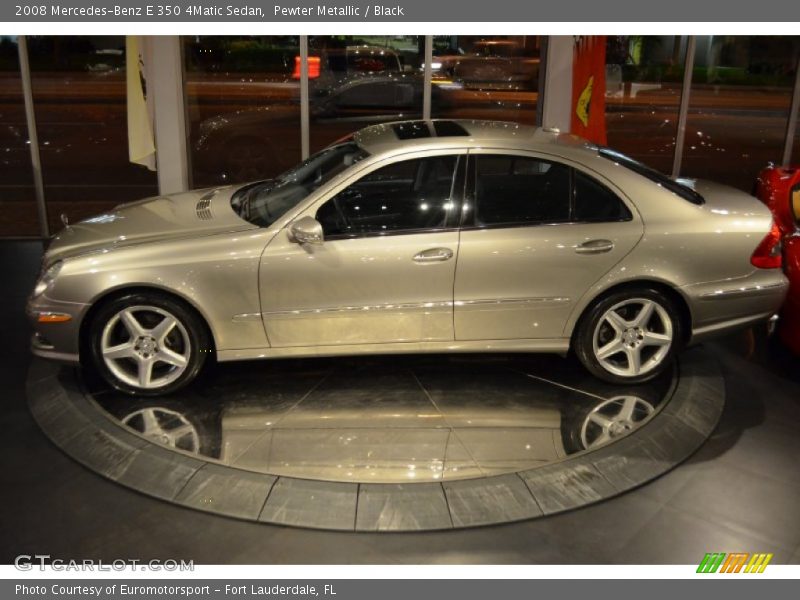 Pewter Metallic / Black 2008 Mercedes-Benz E 350 4Matic Sedan