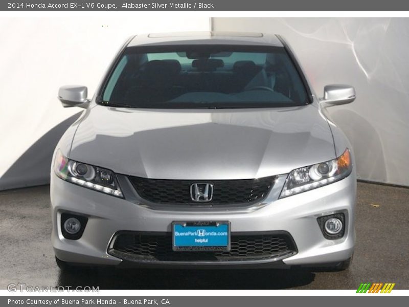 Alabaster Silver Metallic / Black 2014 Honda Accord EX-L V6 Coupe