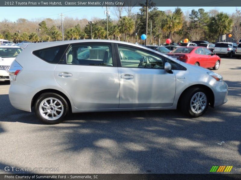 Classic Silver Metallic / Misty Gray 2012 Toyota Prius v Two Hybrid