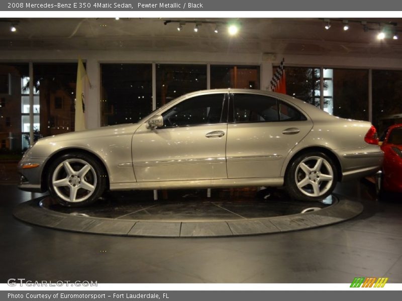 Pewter Metallic / Black 2008 Mercedes-Benz E 350 4Matic Sedan