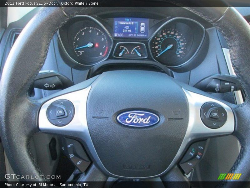 Oxford White / Stone 2012 Ford Focus SEL 5-Door