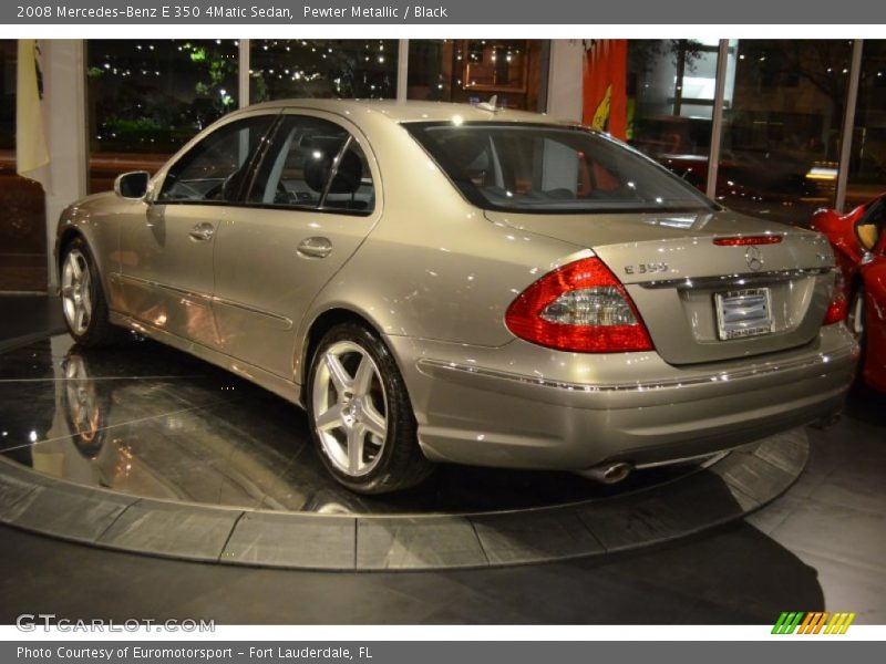 Pewter Metallic / Black 2008 Mercedes-Benz E 350 4Matic Sedan