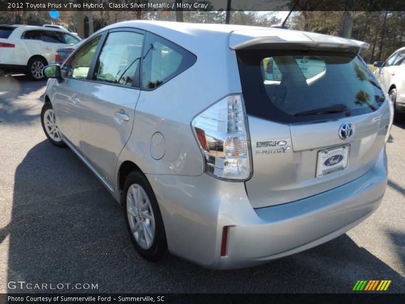 Classic Silver Metallic / Misty Gray 2012 Toyota Prius v Two Hybrid
