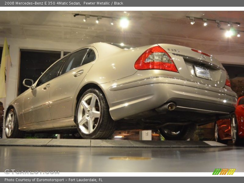 Pewter Metallic / Black 2008 Mercedes-Benz E 350 4Matic Sedan