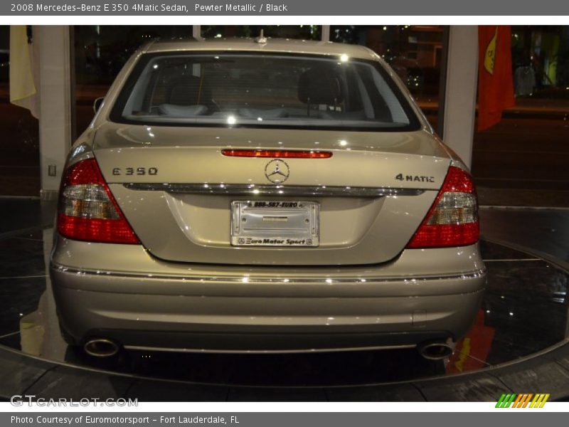 Pewter Metallic / Black 2008 Mercedes-Benz E 350 4Matic Sedan