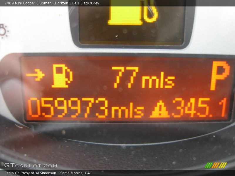 Horizon Blue / Black/Grey 2009 Mini Cooper Clubman