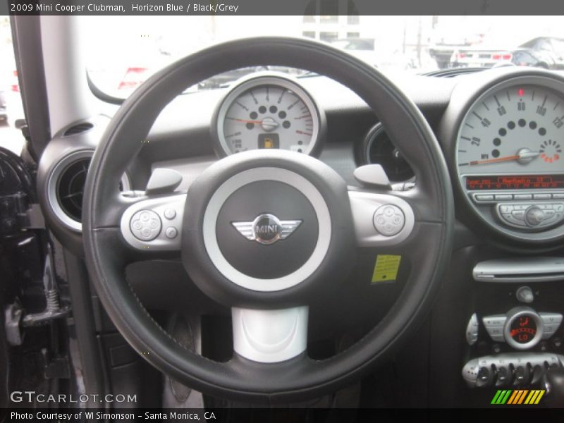 Horizon Blue / Black/Grey 2009 Mini Cooper Clubman