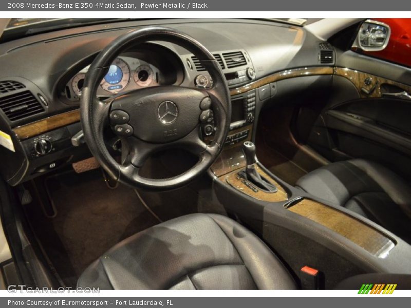 Pewter Metallic / Black 2008 Mercedes-Benz E 350 4Matic Sedan