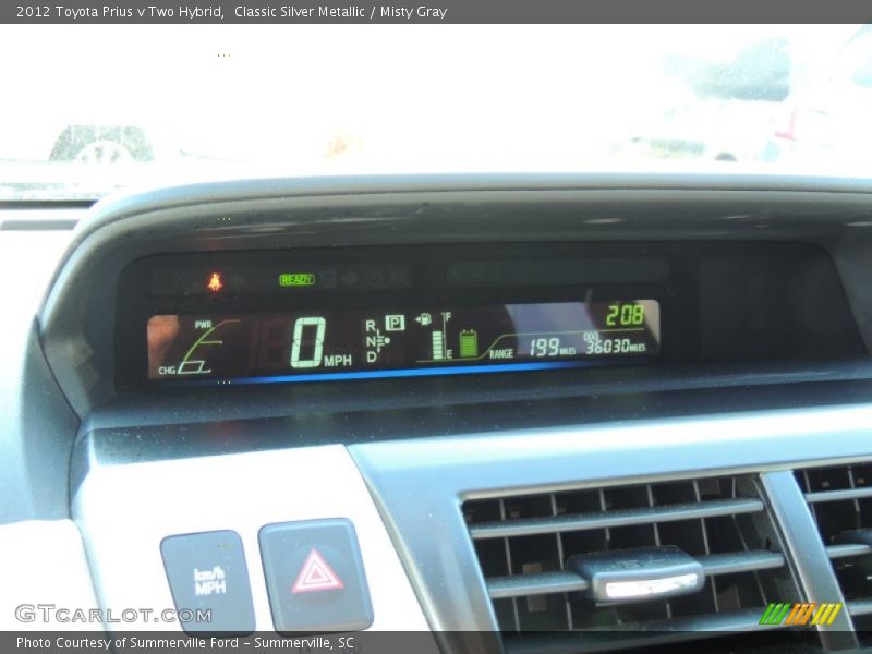 Classic Silver Metallic / Misty Gray 2012 Toyota Prius v Two Hybrid