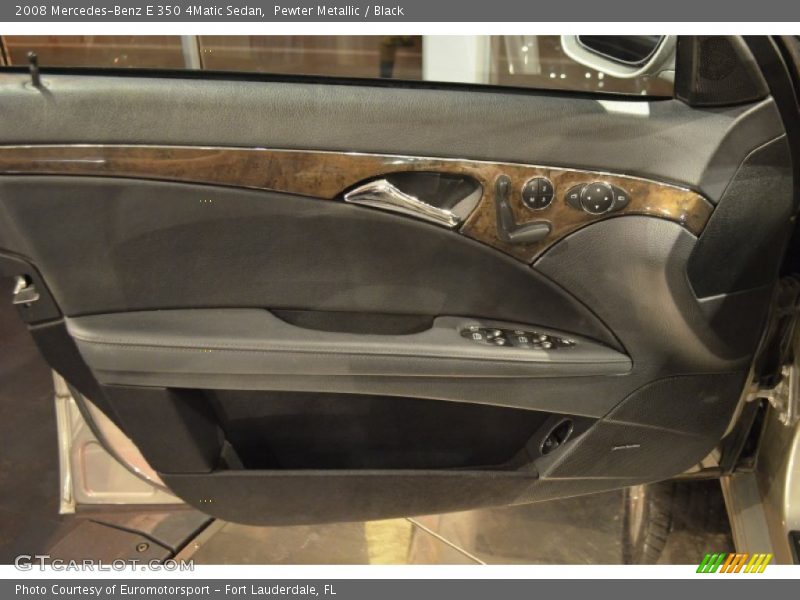Pewter Metallic / Black 2008 Mercedes-Benz E 350 4Matic Sedan