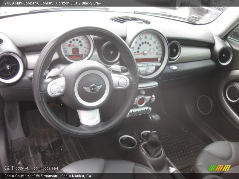 Horizon Blue / Black/Grey 2009 Mini Cooper Clubman