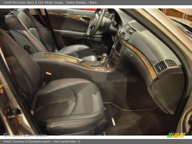 Pewter Metallic / Black 2008 Mercedes-Benz E 350 4Matic Sedan