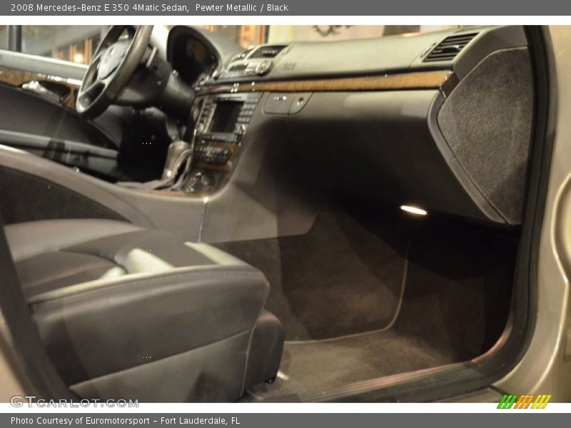 Pewter Metallic / Black 2008 Mercedes-Benz E 350 4Matic Sedan