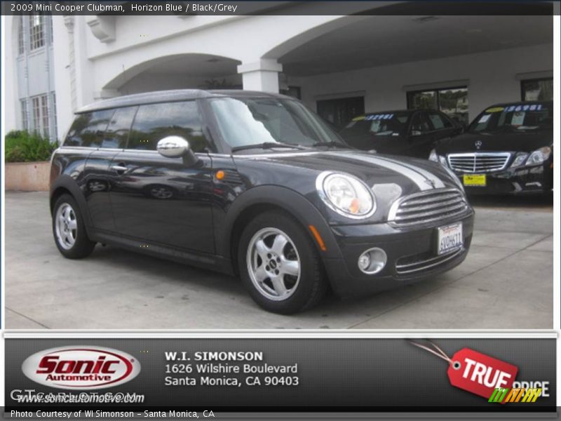 Horizon Blue / Black/Grey 2009 Mini Cooper Clubman