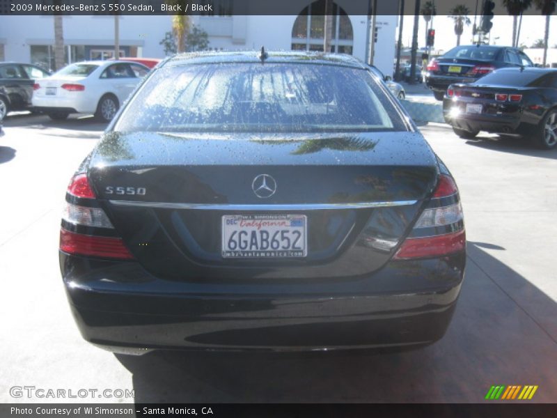 Black / Black 2009 Mercedes-Benz S 550 Sedan