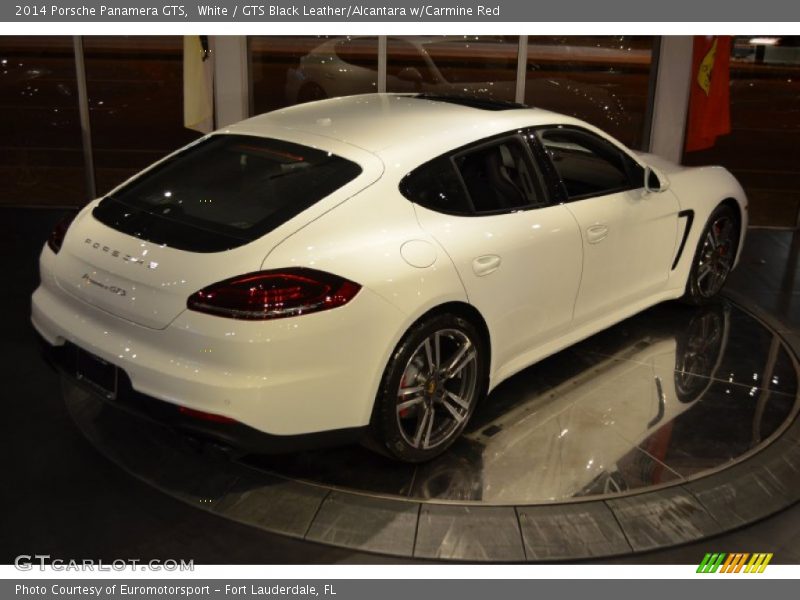 White / GTS Black Leather/Alcantara w/Carmine Red 2014 Porsche Panamera GTS