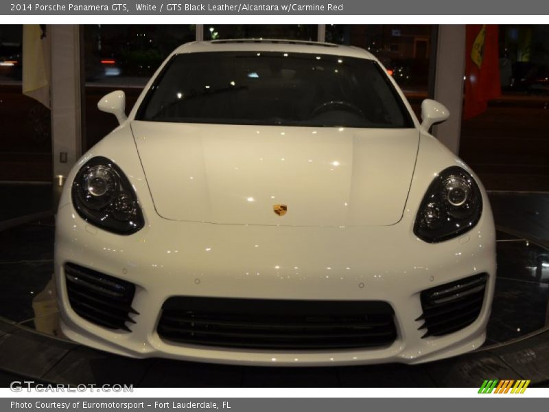 White / GTS Black Leather/Alcantara w/Carmine Red 2014 Porsche Panamera GTS