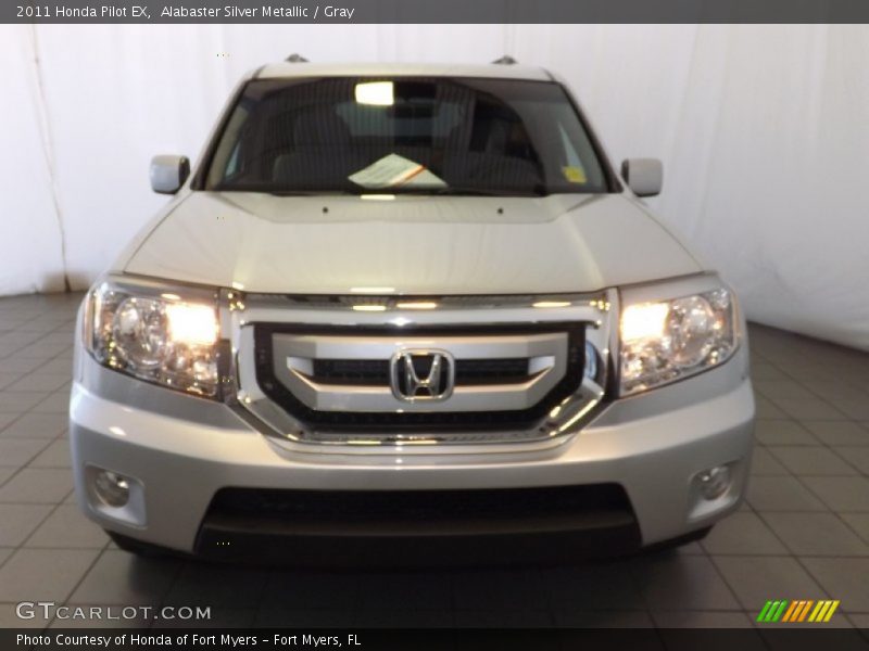 Alabaster Silver Metallic / Gray 2011 Honda Pilot EX