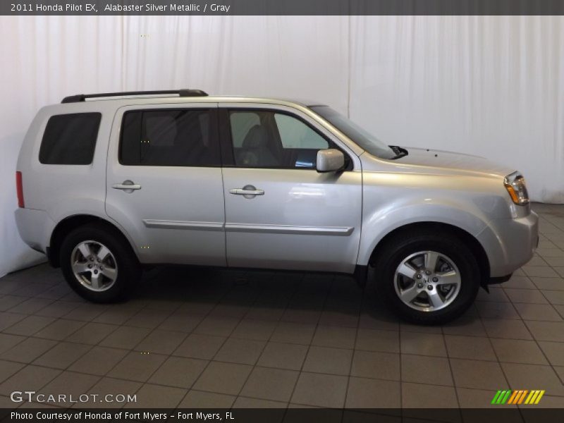 Alabaster Silver Metallic / Gray 2011 Honda Pilot EX