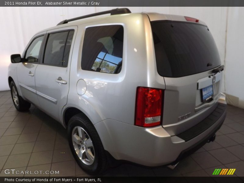 Alabaster Silver Metallic / Gray 2011 Honda Pilot EX