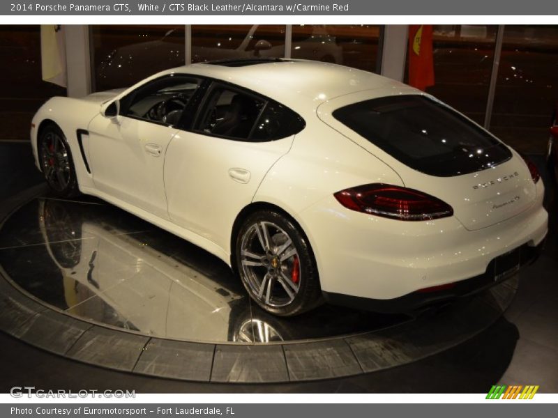 White / GTS Black Leather/Alcantara w/Carmine Red 2014 Porsche Panamera GTS