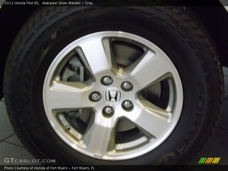 Alabaster Silver Metallic / Gray 2011 Honda Pilot EX
