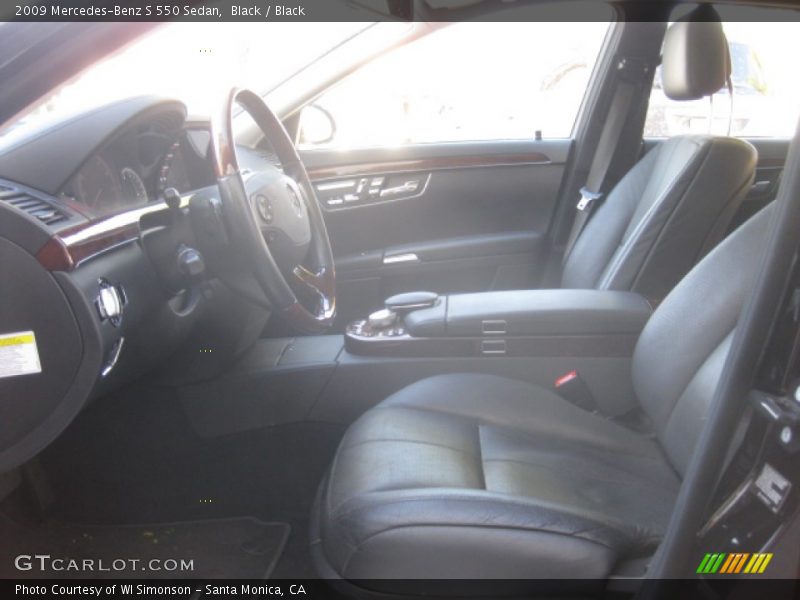 Black / Black 2009 Mercedes-Benz S 550 Sedan