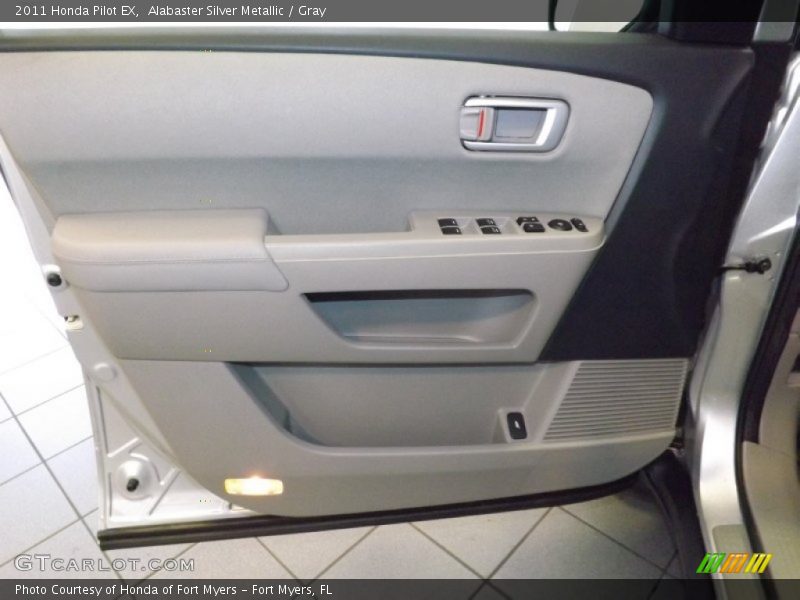 Alabaster Silver Metallic / Gray 2011 Honda Pilot EX