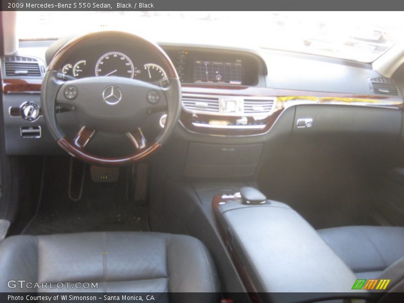 Black / Black 2009 Mercedes-Benz S 550 Sedan