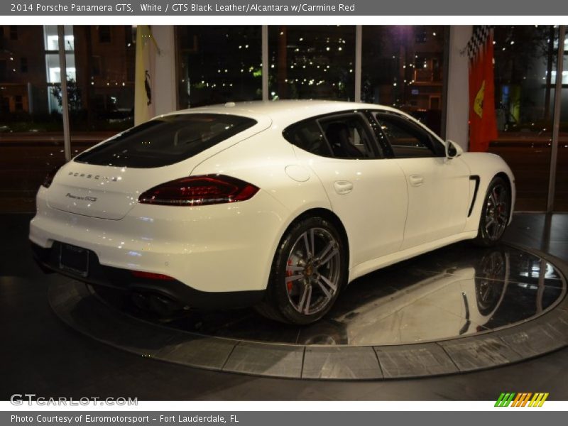 White / GTS Black Leather/Alcantara w/Carmine Red 2014 Porsche Panamera GTS