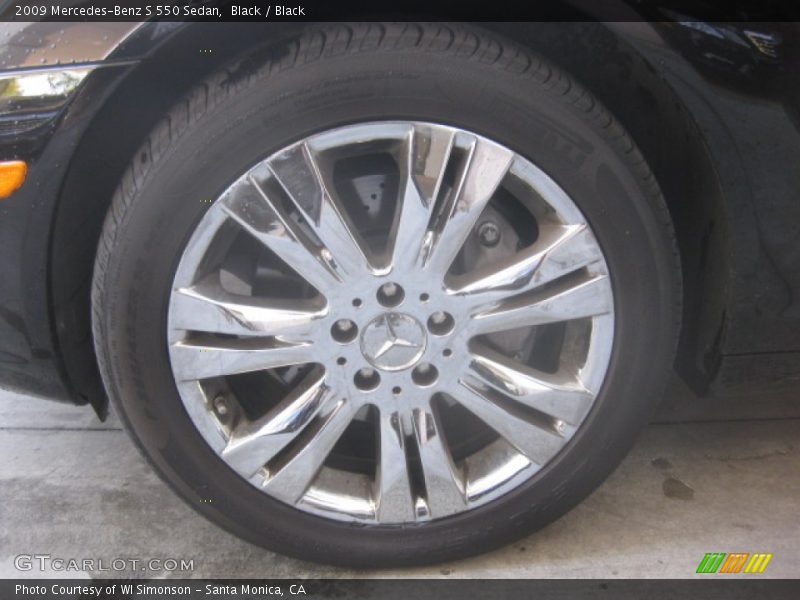 Black / Black 2009 Mercedes-Benz S 550 Sedan