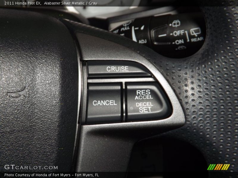 Alabaster Silver Metallic / Gray 2011 Honda Pilot EX