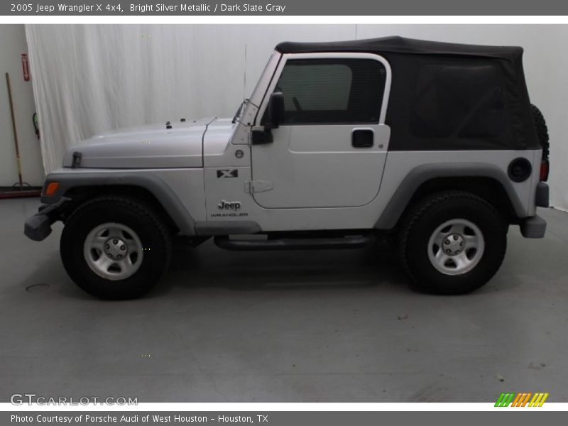 Bright Silver Metallic / Dark Slate Gray 2005 Jeep Wrangler X 4x4
