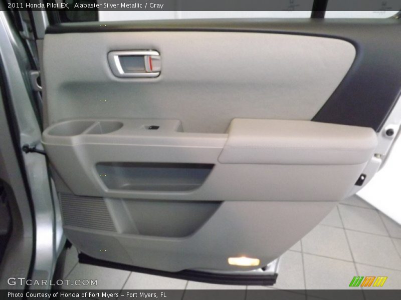 Alabaster Silver Metallic / Gray 2011 Honda Pilot EX