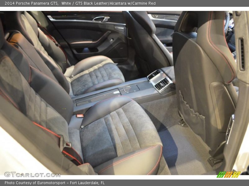 White / GTS Black Leather/Alcantara w/Carmine Red 2014 Porsche Panamera GTS
