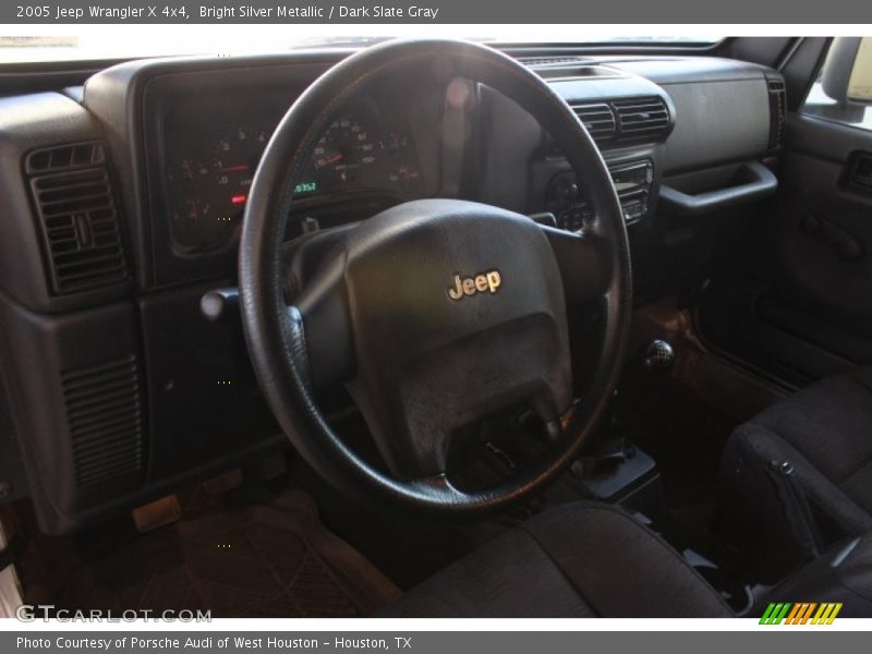 Bright Silver Metallic / Dark Slate Gray 2005 Jeep Wrangler X 4x4