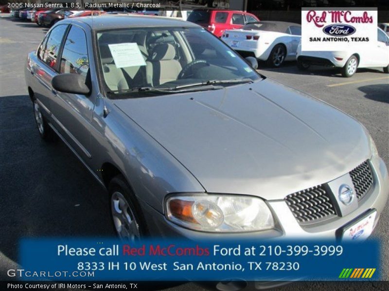 Radium Metallic / Charcoal 2006 Nissan Sentra 1.8 S
