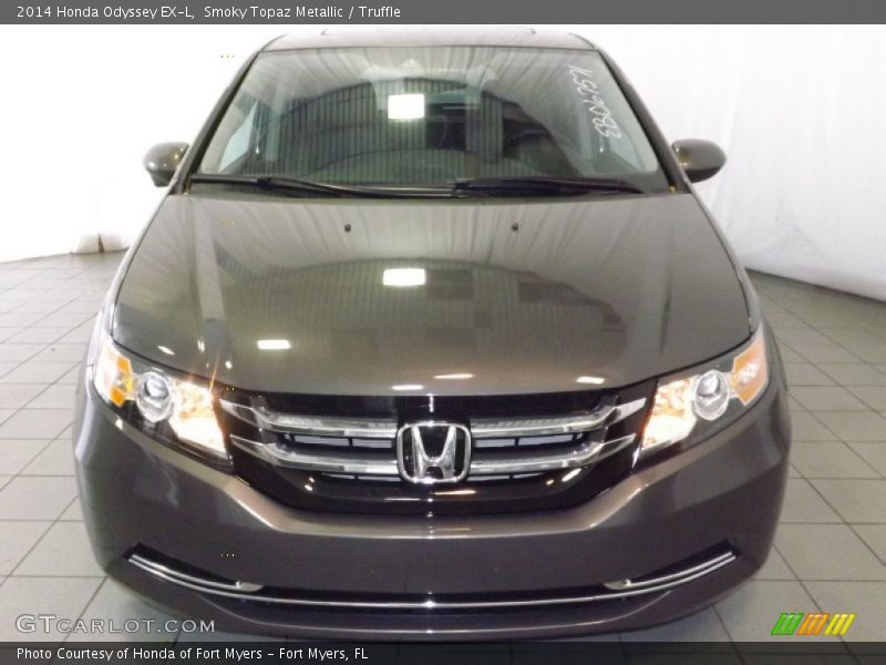 Smoky Topaz Metallic / Truffle 2014 Honda Odyssey EX-L