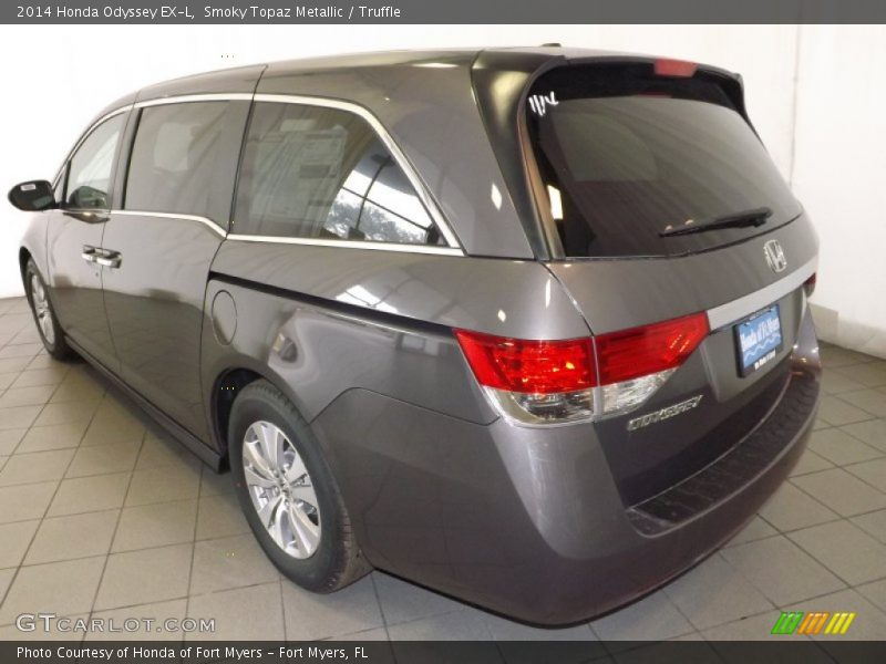 Smoky Topaz Metallic / Truffle 2014 Honda Odyssey EX-L
