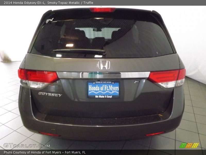 Smoky Topaz Metallic / Truffle 2014 Honda Odyssey EX-L