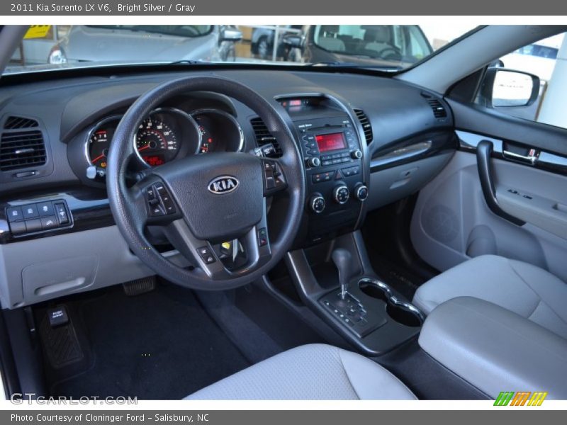 Bright Silver / Gray 2011 Kia Sorento LX V6
